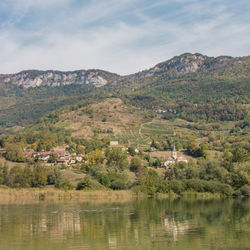 Saint-jean-de-chevelu lake in savoie in france