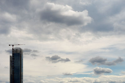 Low angle view of buildings against sky