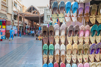 Panoramic view of market stall