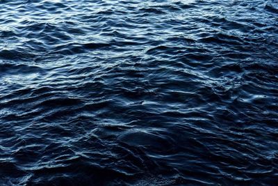 Full frame shot of rippled sea