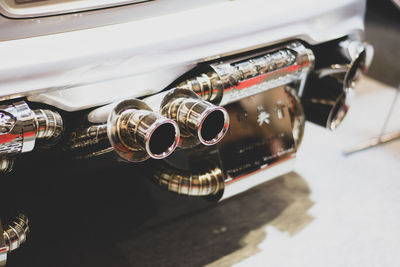 High angle view of vintage car