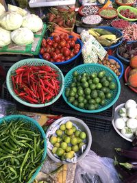 Spices and herbs for sale in vietnam market