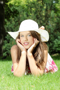 Portrait of a smiling young woman
