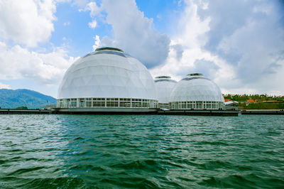 View of kenyir lake jetty at terenganu 