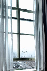 Close-up of window in house