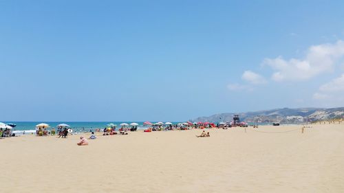 Group of people on beach