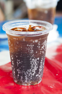 Close-up of drink on table