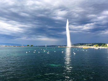 Scenic view of sea against sky