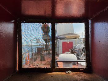 Interior of abandoned building