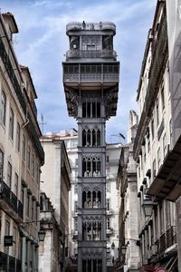 Low angle view of historic building against sky