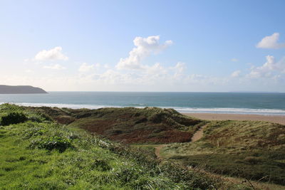 Scenic view of sea against sky