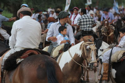 Group of people on the ground