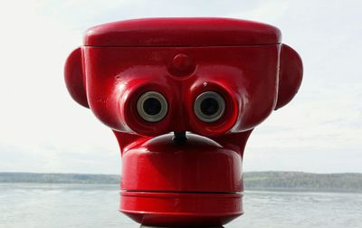 Close up of red pipe