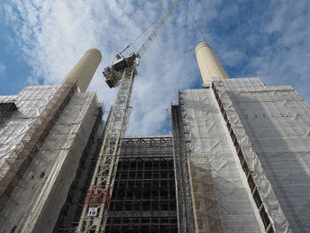 Low angle view of buildings against sky