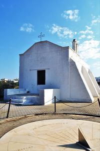 View of church against blue sky