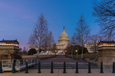 Capitol of the united states at dusk