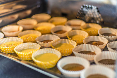 Close-up of cupcakes