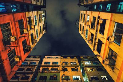 View of residential buildings against sky