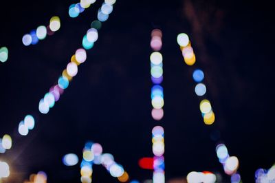 Close-up of illuminated christmas lights