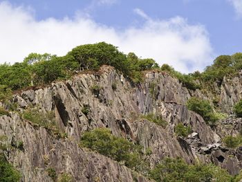Scenic view of rocky mountains against sky