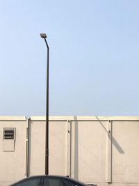 Street light against clear sky