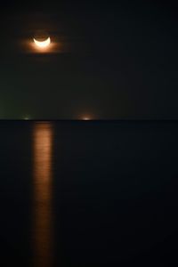 Scenic view of moon at night