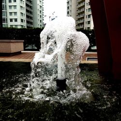 Fountain in city