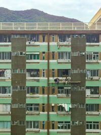 Full frame shot of residential building against sky