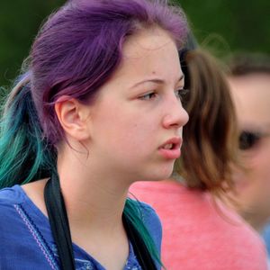 Close-up of young woman