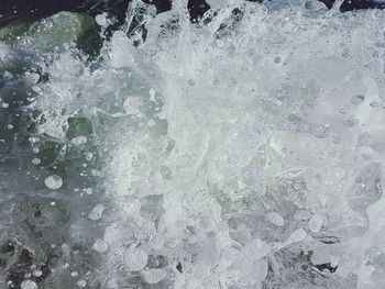 Full frame shot of frozen water