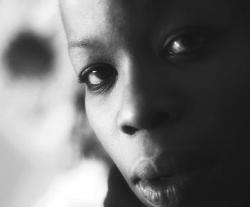 Close-up portrait of boy