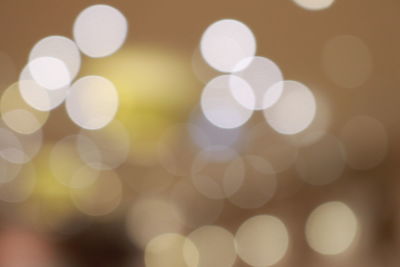 Defocused image of illuminated lights