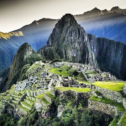 Ruins of mountain range