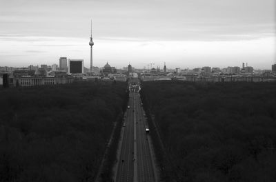 View of cityscape against sky