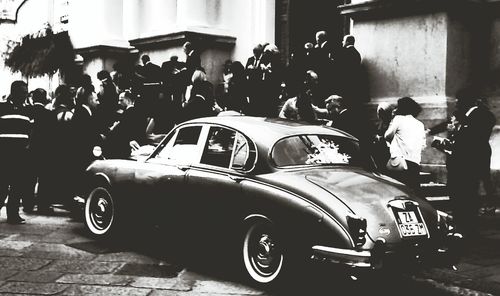 Cars parked in parking lot