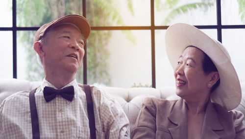 Portrait of a smiling young couple