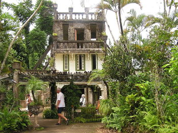 Built structure with trees in background