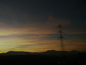 Scenic view of landscape against sky at sunset