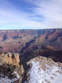 View of rock formations