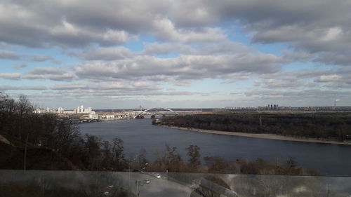 Scenic view of river against sky