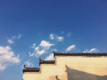 Low angle view of building against sky