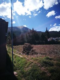 Scenic view of landscape against sky