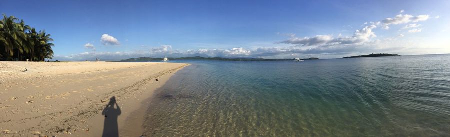 Panoramic view of sea against sky