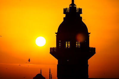 Maiden's tower at sunset