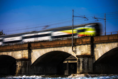 Bridge over river against sky