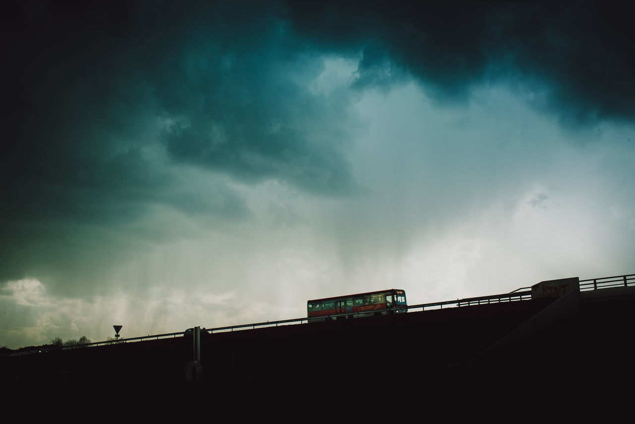 LOW ANGLE VIEW OF STORM CLOUDS IN SKY