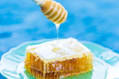 Close-up of cake in plate