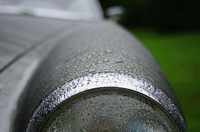 Close-up of rusty metallic object