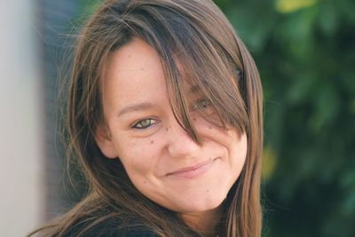 Portrait of smiling young woman