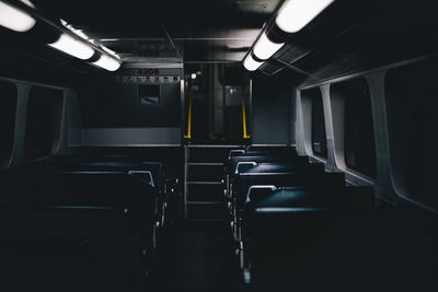 Interior of train